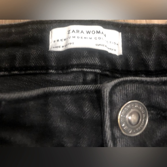 Woman’s Black Zara Jeans - size 10 - Picture 3 of 12